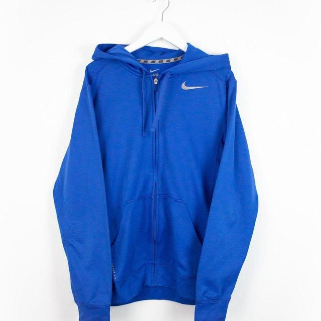 Nike Men's Hoodie - Blue - S on Productcaster.