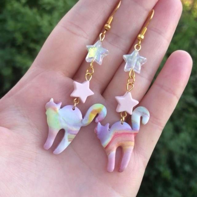 Handmade Women's Earrings - Multi/Pink on Productcaster.