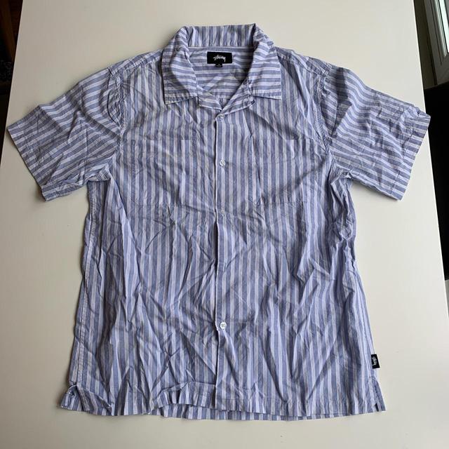 Stüssy Men's Shirt - Blue - S on Productcaster.