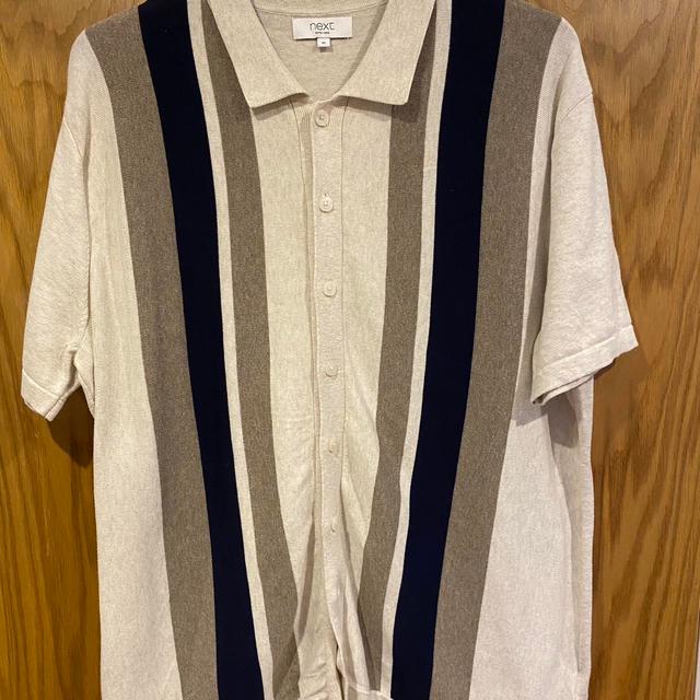 Next Men's Polo shirt - Cream/Multi - XL on Productcaster.