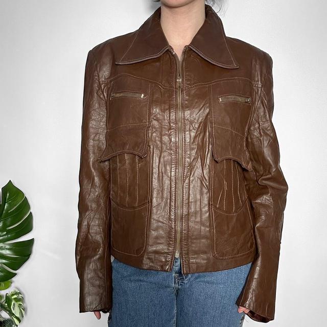 Urban Outfitters Women's Jacket - Brown - L on Productcaster.