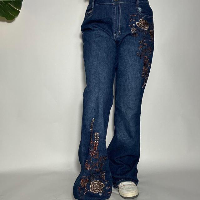 Urban Outfitters Women's Jeans - Brown/Navy - M on Productcaster.