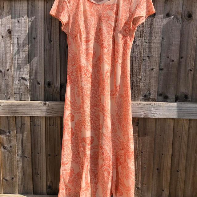 Klass Women's Polyester Dress - Orange/Pink - 12 on Productcaster.