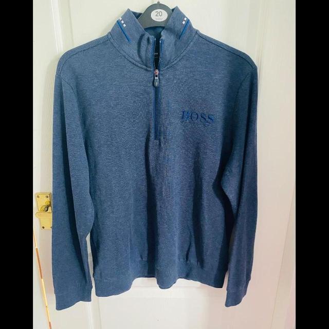 Hugo Boss Men's Sweatshirt - Blue/Navy - XL on Productcaster.