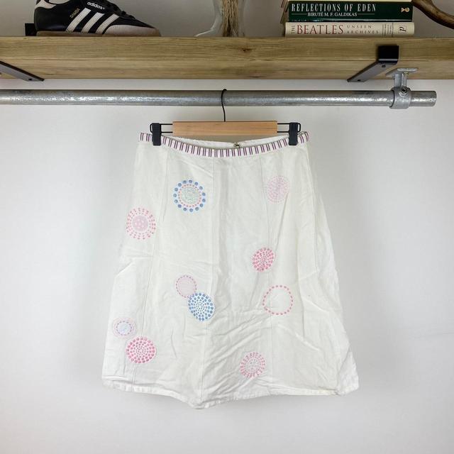 Joules Women's Midi Skirt - White - UK 12 on Productcaster.