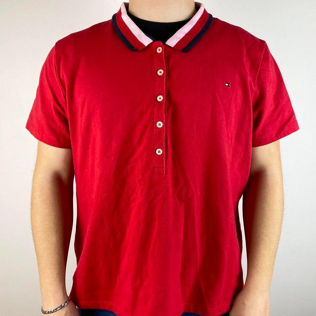 Tommy Hilfiger Men's Polo shirt - Red - XXL on Productcaster.