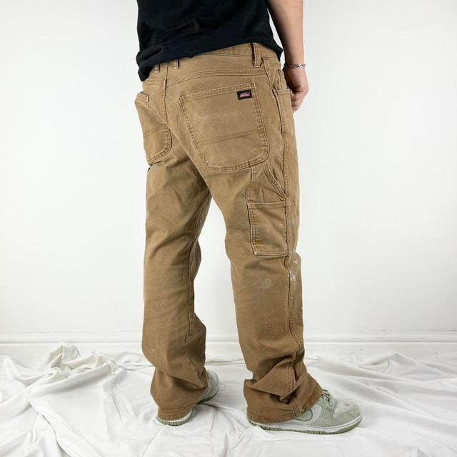 Dickies Men's Straight leg Cargo Trousers - Tan/Brown - 34" on Productcaster.