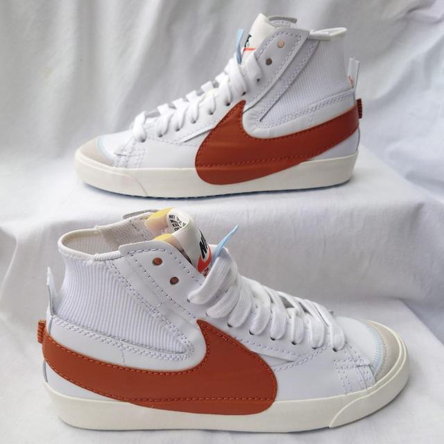 Nike Men's Trainers - White/Orange - UK 9 on Productcaster.