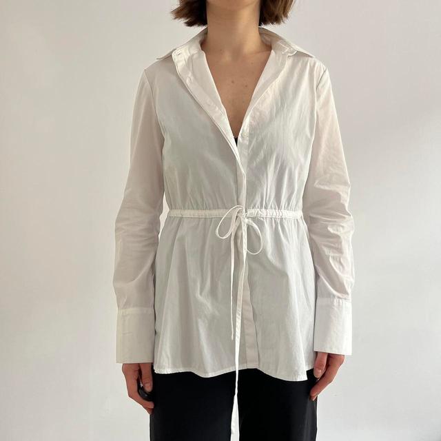 Preloved Women's Shirt - White - S on Productcaster.