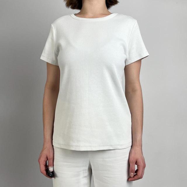 H&M Women's T-shirt - White - L on Productcaster.