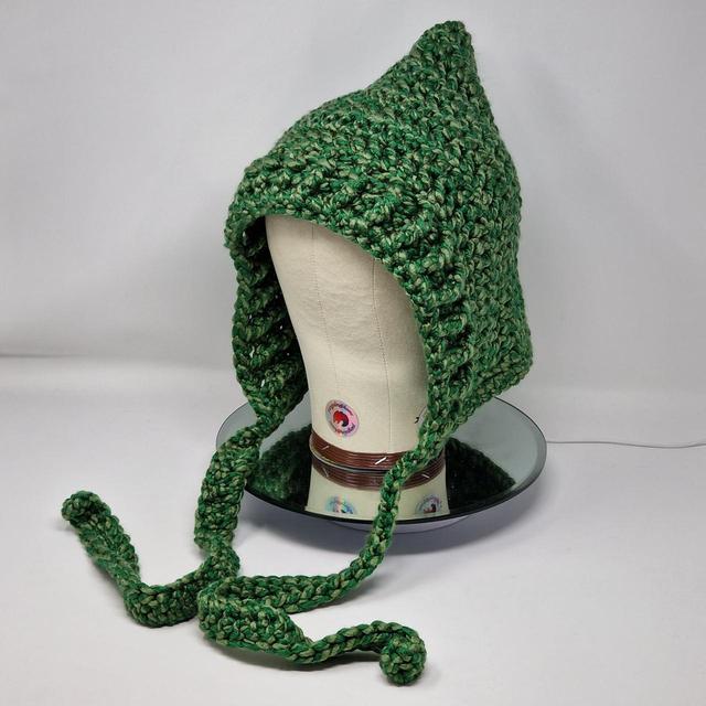 Handmade Women's Crochet Hat - Green on Productcaster.