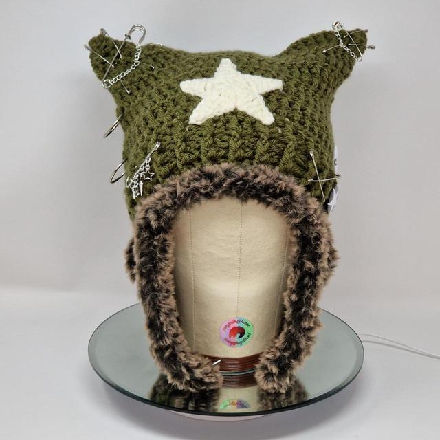 Handmade Women's Beanies - Khaki on Productcaster.