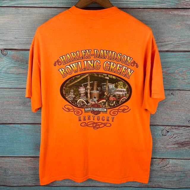 Harley Davidson Men's T-shirt - Orange - XL on Productcaster.