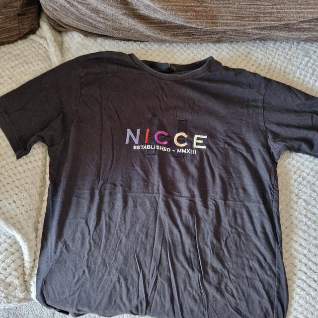 NICCE Men's T-shirt - Black/Multi - L on Productcaster.