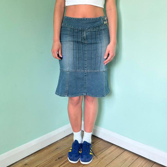 Vintage Women's Skirt - Blue/Navy - 30" on Productcaster.