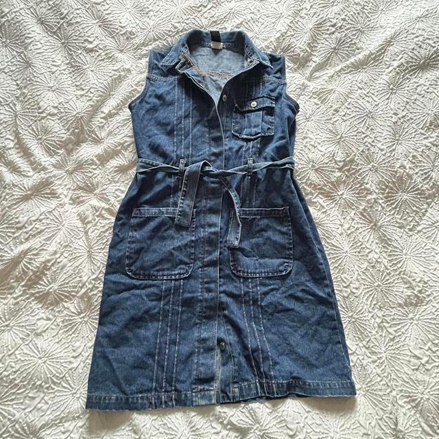 Gap Women's Denim Dress - Blue/Navy - 8 on Productcaster.