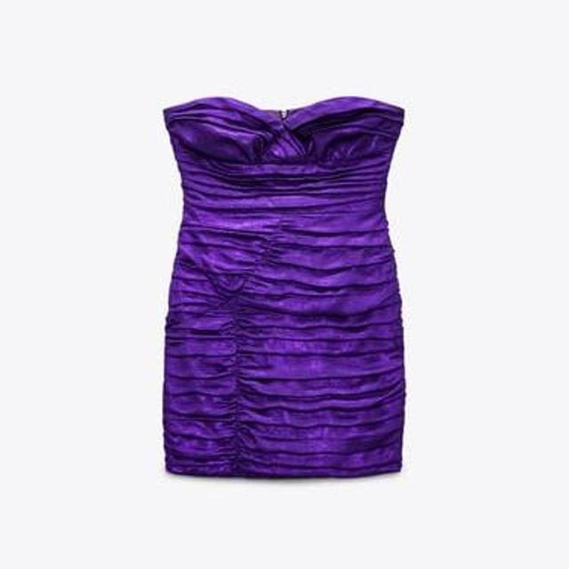 Zara Women's Dress - Purple - XS on Productcaster.