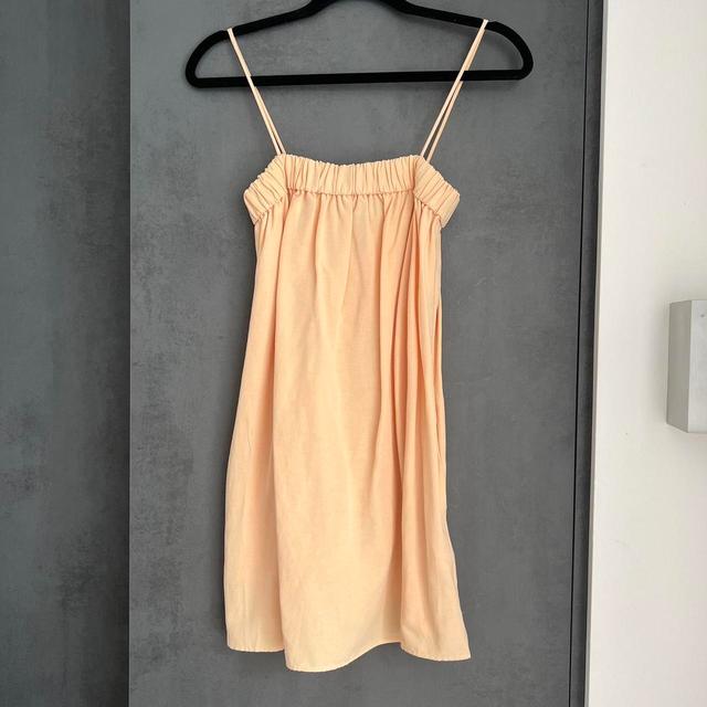 Zara Women's Linen Dress - Tan - XS on Productcaster.