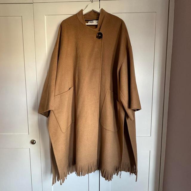 Zara Women's Coat - Tan - M on Productcaster.