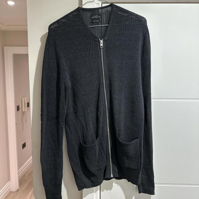 AllSaints Men's Cardigan - Black/Grey - S on Productcaster.