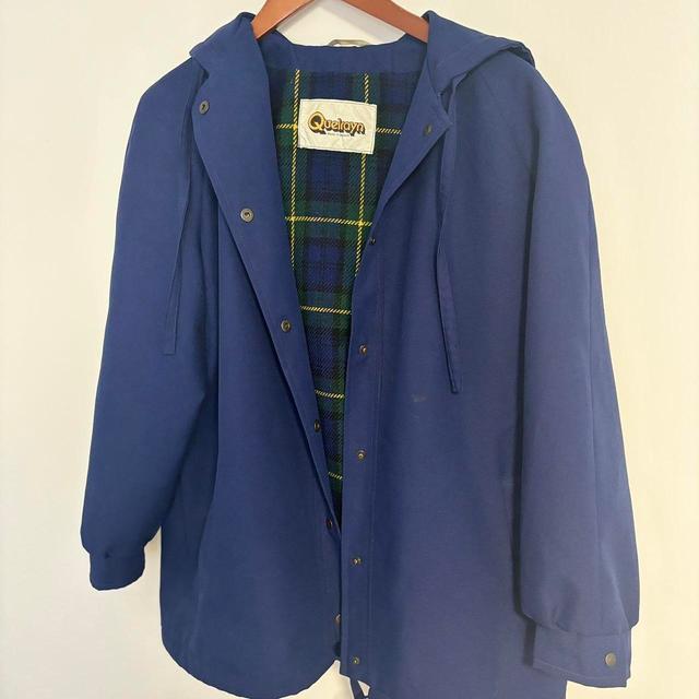 Vintage Women's Peacoat - Blue/Navy - UK 12 on Productcaster.