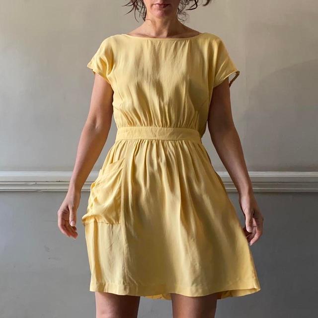 Miss Selfridge Women's A-line Dress - Yellow - 10 on Productcaster.