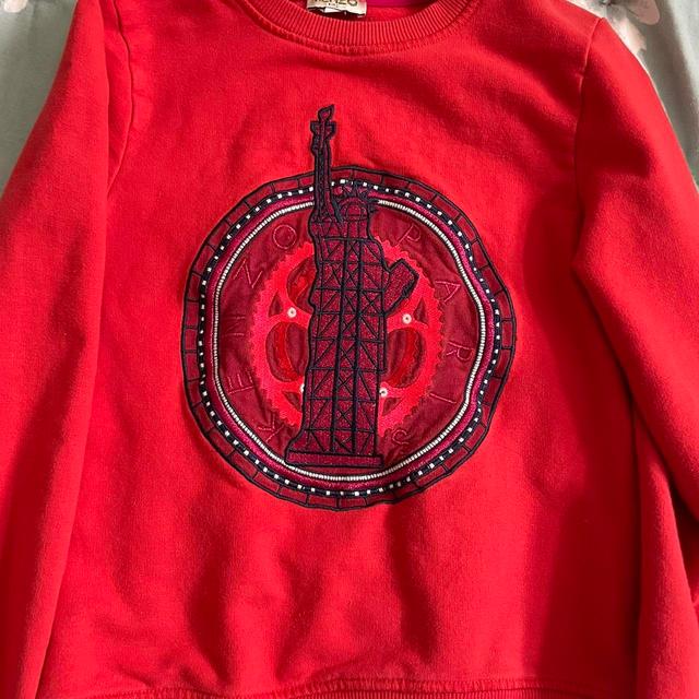 Kenzo Kids Sweatshirt - Red - 12 years on Productcaster.