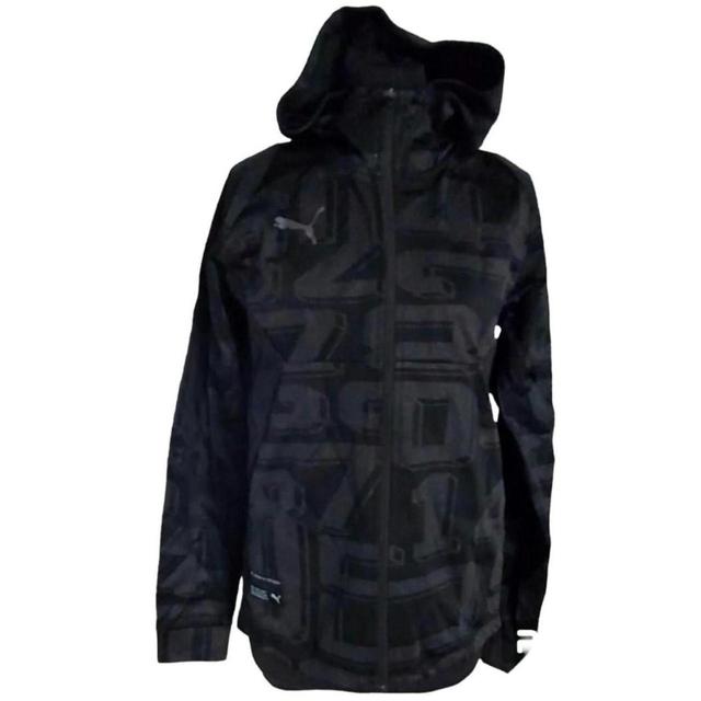 Puma Men's Lightweight Jacket - Black/Grey - S on Productcaster.