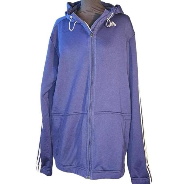 Adidas Men's Lightweight Jacket - Blue - L on Productcaster.