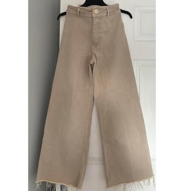 Zara Women's Trousers - Cream - UK 6 on Productcaster.