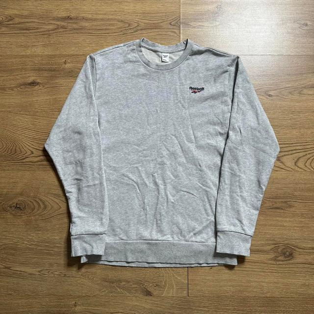 Reebok Men's Sweatshirt - Grey - L on Productcaster.