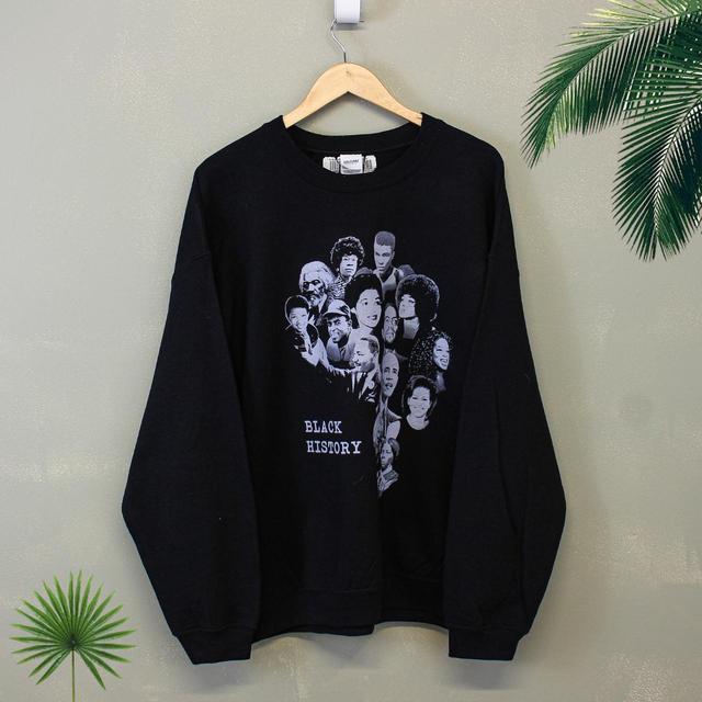 Vintage Men's Sweatshirt - Black - XL on Productcaster.