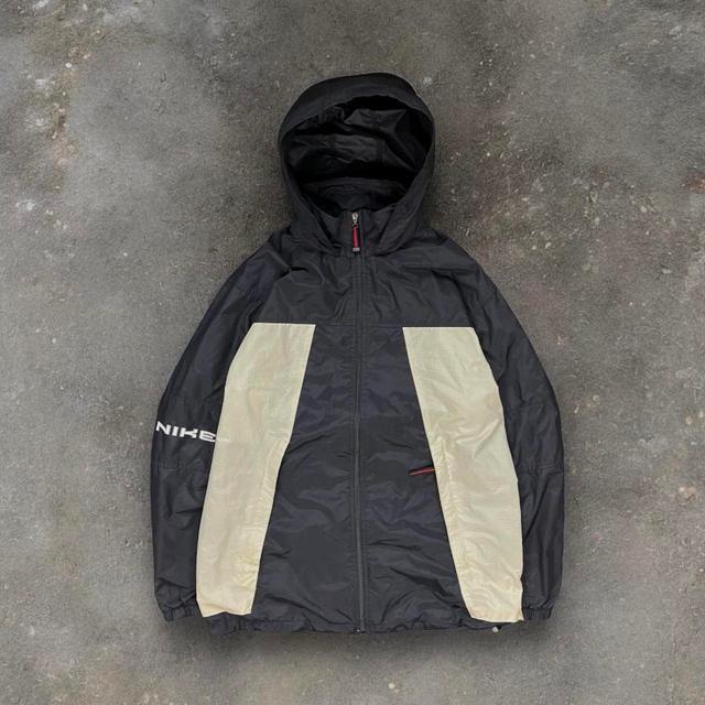 Nike Men's Windbreaker Jacket - Grey/Black - L on Productcaster.