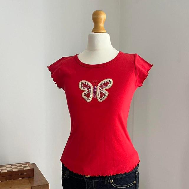 Vintage Women's T-shirt - Red - 6 on Productcaster.