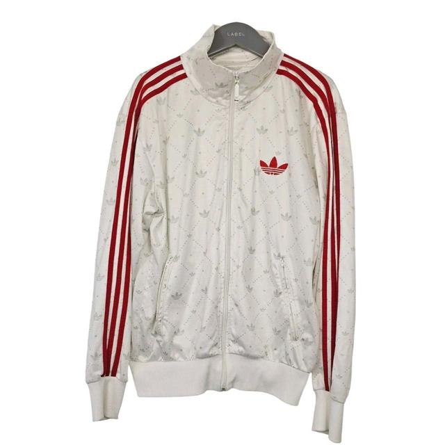 Adidas Men's Lightweight Jacket - White/Grey - S on Productcaster.