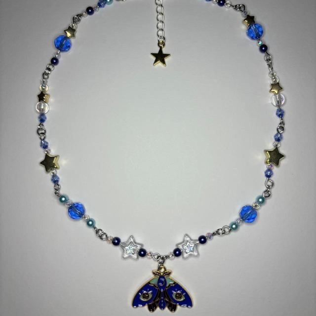 Handmade Women's Necklace - Blue on Productcaster.