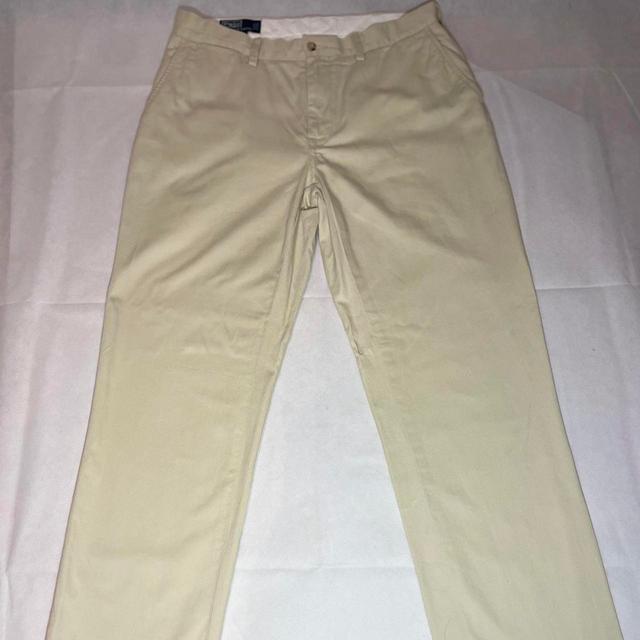 Polo Ralph Lauren Women's Trousers - Cream - UK 16 on Productcaster.