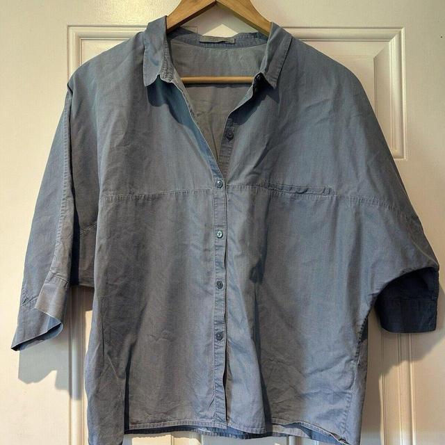 COS Women's Shirt - Blue - 14 on Productcaster.