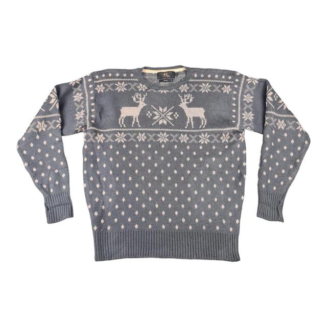 Vintage Men's Jumper - Grey - L on Productcaster.