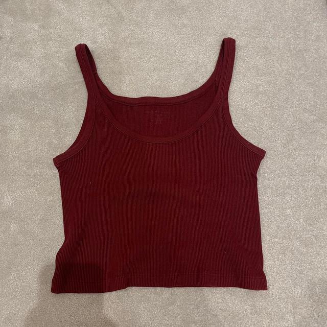 Brandy Melville Women's Vest - Burgundy/Red - One size on Productcaster.