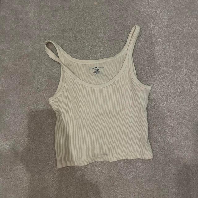 Brandy Melville Women's Vest - Cream - One size on Productcaster.