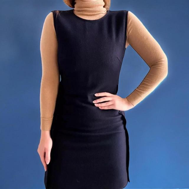 Victoria Beckham Women's Dress - Navy/Black - 10 on Productcaster.