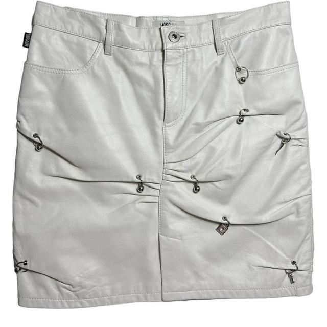 Moschino Women's Skirt - White - UK 10 on Productcaster.