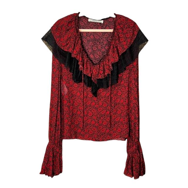 Philosophy di Lorenzo Serafini Women's Blouse - Red/Black - 10 on Productcaster.