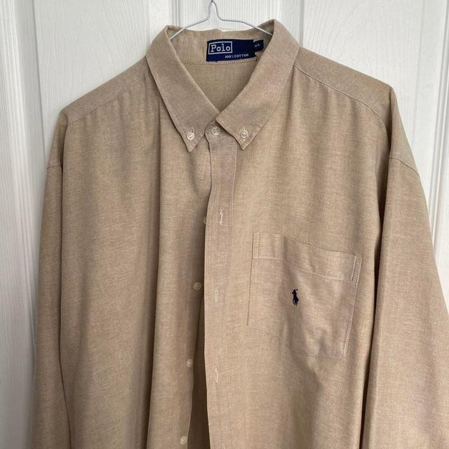 Polo Ralph Lauren Men's Shirt - Tan/Cream - XL on Productcaster.