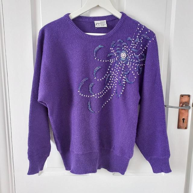 Vintage Women's Jumper - Purple - One size on Productcaster.