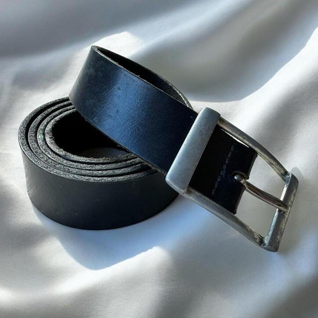 Vintage Women's Belt - Black/Silver on Productcaster.