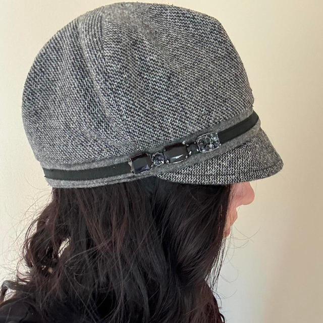 Accessorize Women's Caps - Grey/Black on Productcaster.