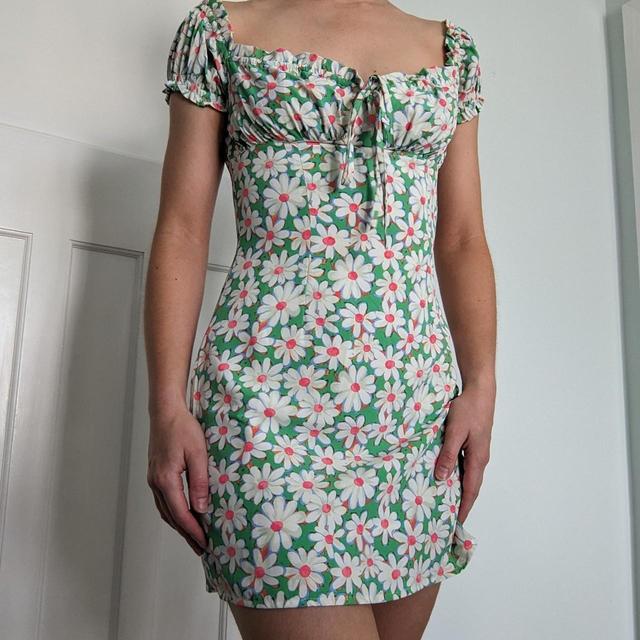 Glamorous Women's Mini Dress - Green/Multi - 8 on Productcaster.