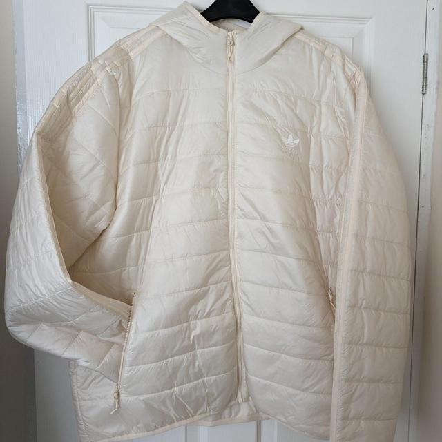 Adidas Originals Men's Puffer Jacket - White/Cream - XL on Productcaster.